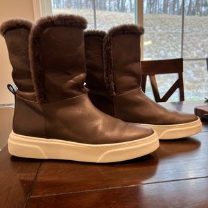 M. Gemi The Fredda Shearling Boot - Fossil Size 40